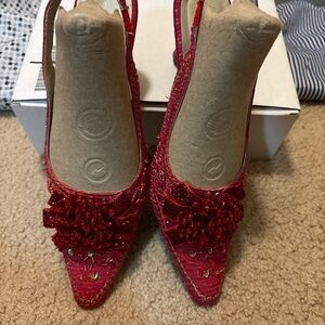 Chic Red Women's Heels